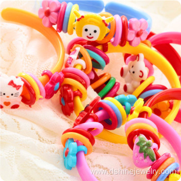 Cute Animal Shaped Children Cuff Plastic Bangles Wholesale